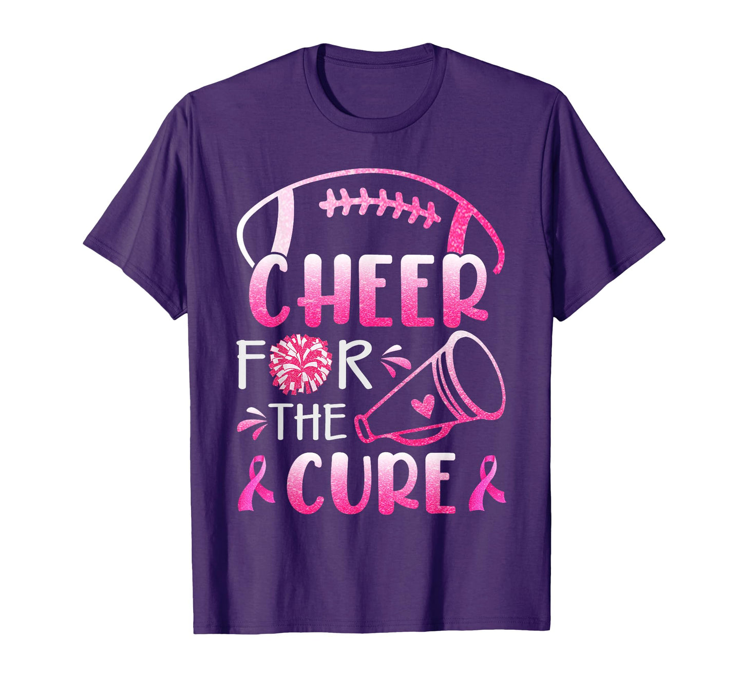 Breast Cancer Awareness Cheer For The Cure T-Shirt