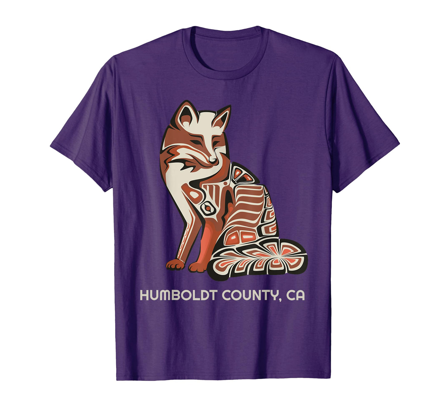 California Humboldt County Tribal Fox Native American T-Shirt