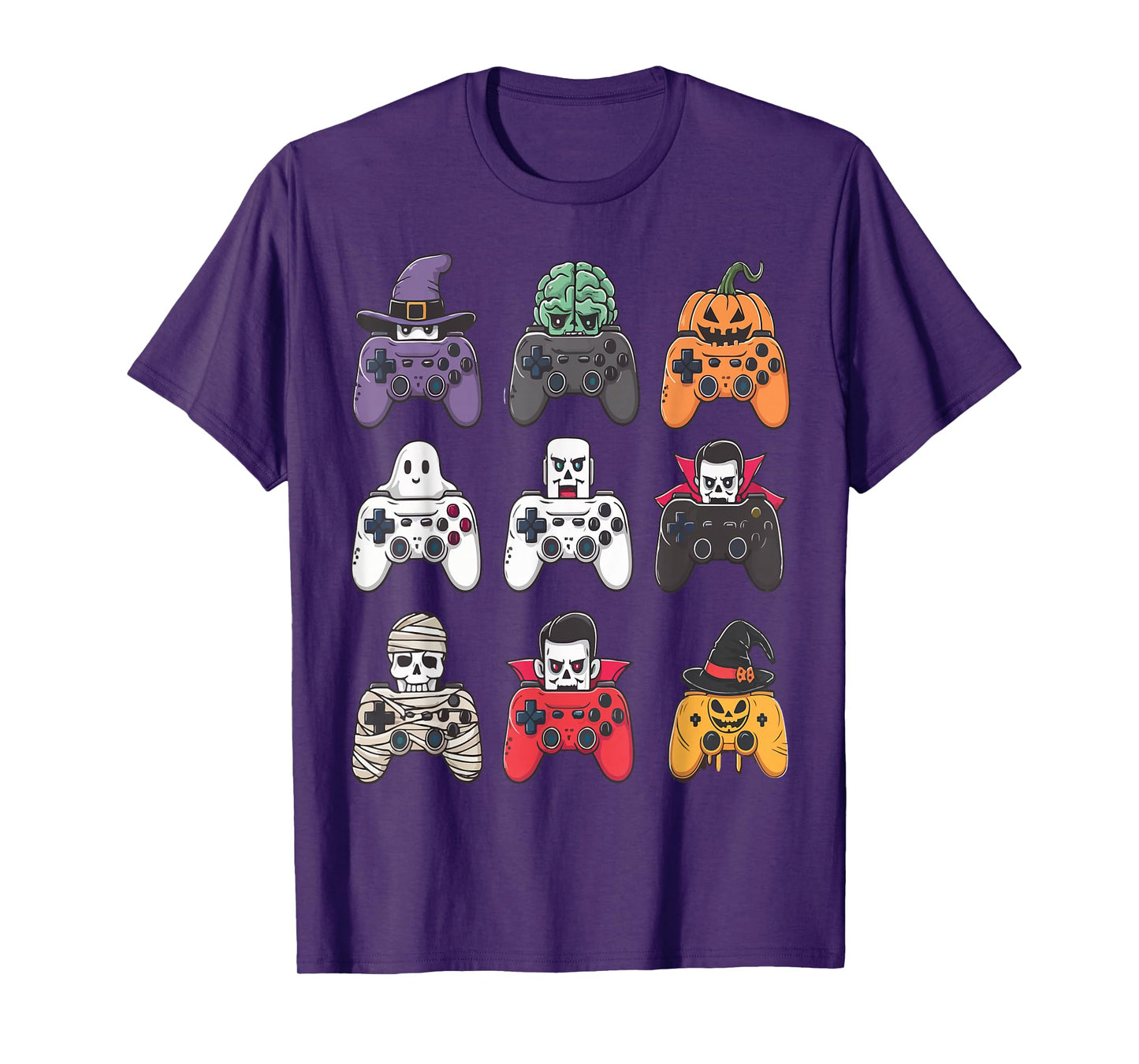 Halloween Gamer Spooky Game Controller Ghost,Pumpkin,Zombie T-Shirt