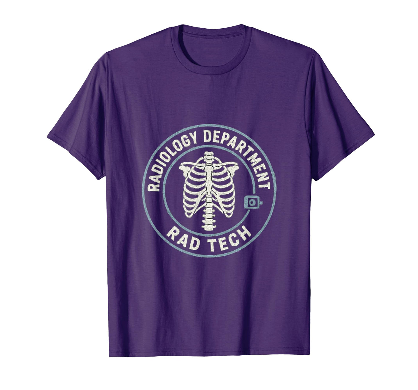 Radiology Department Rad Tech Skeleton Crest T-Shirt
