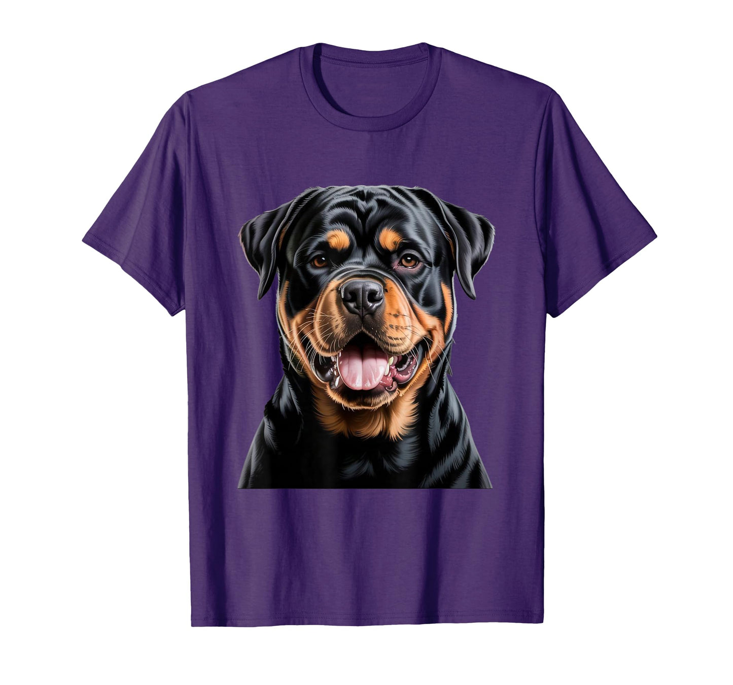 Face Portrait Watercolor Painting Rottweiler Dog T-Shirt