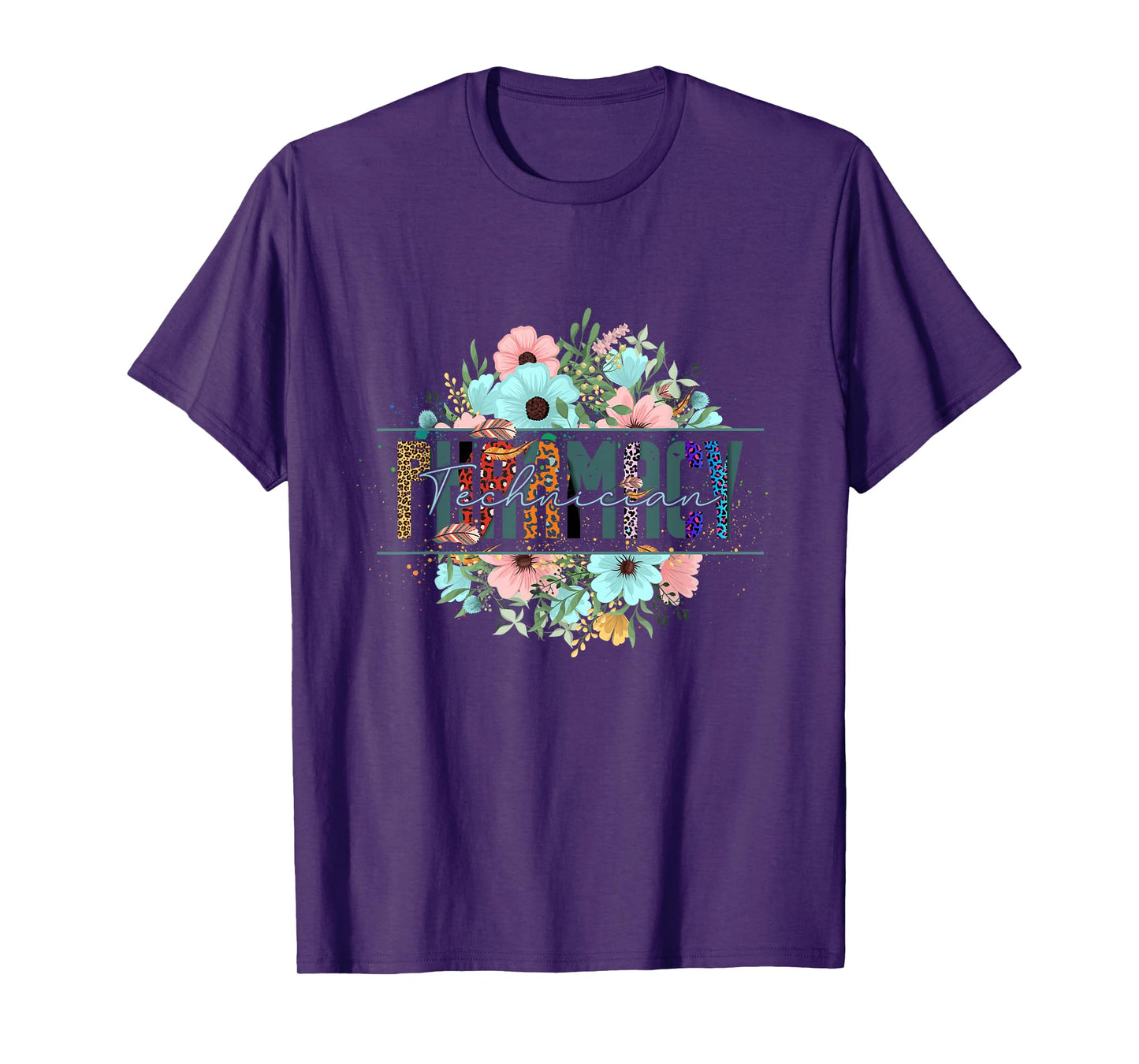 Pharmacy Tech Technician Pharmacist Flower Floral Cpht HD0 T-Shirt
