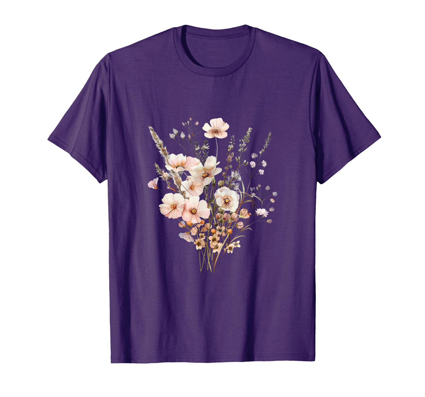 Summer Flower Botanical Nature Lover Floral Art Wildflower T-Shirt