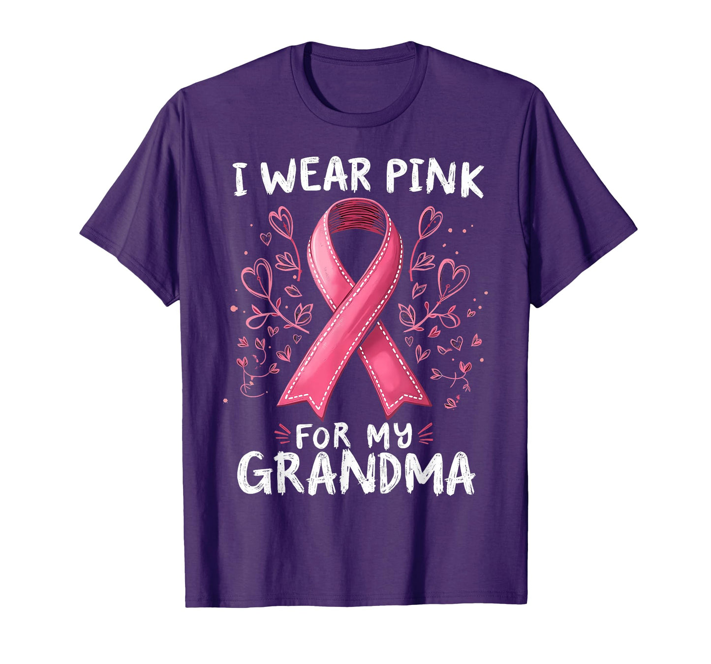 I Wear Pink for My Grandma Cancer Awareness T-Shirt