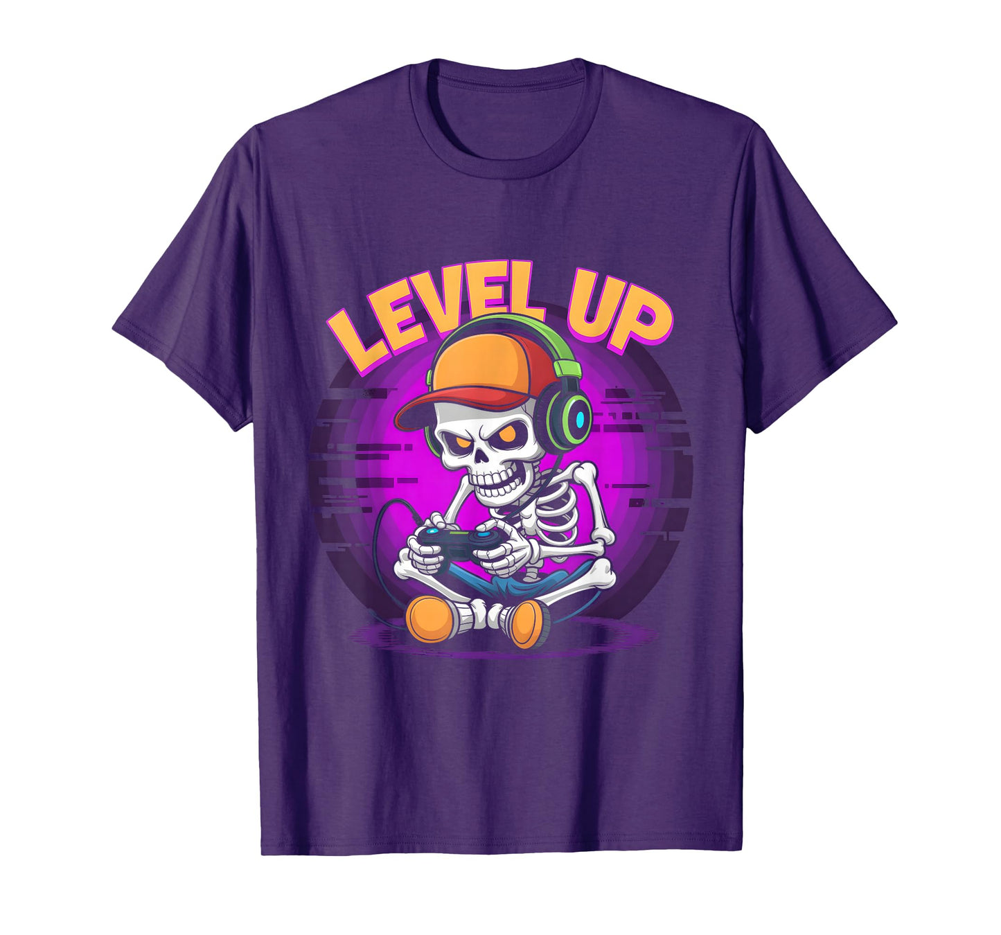 Halloween Skeleton Gamer Video Gaming Funny Gaming Skeleton T-Shirt