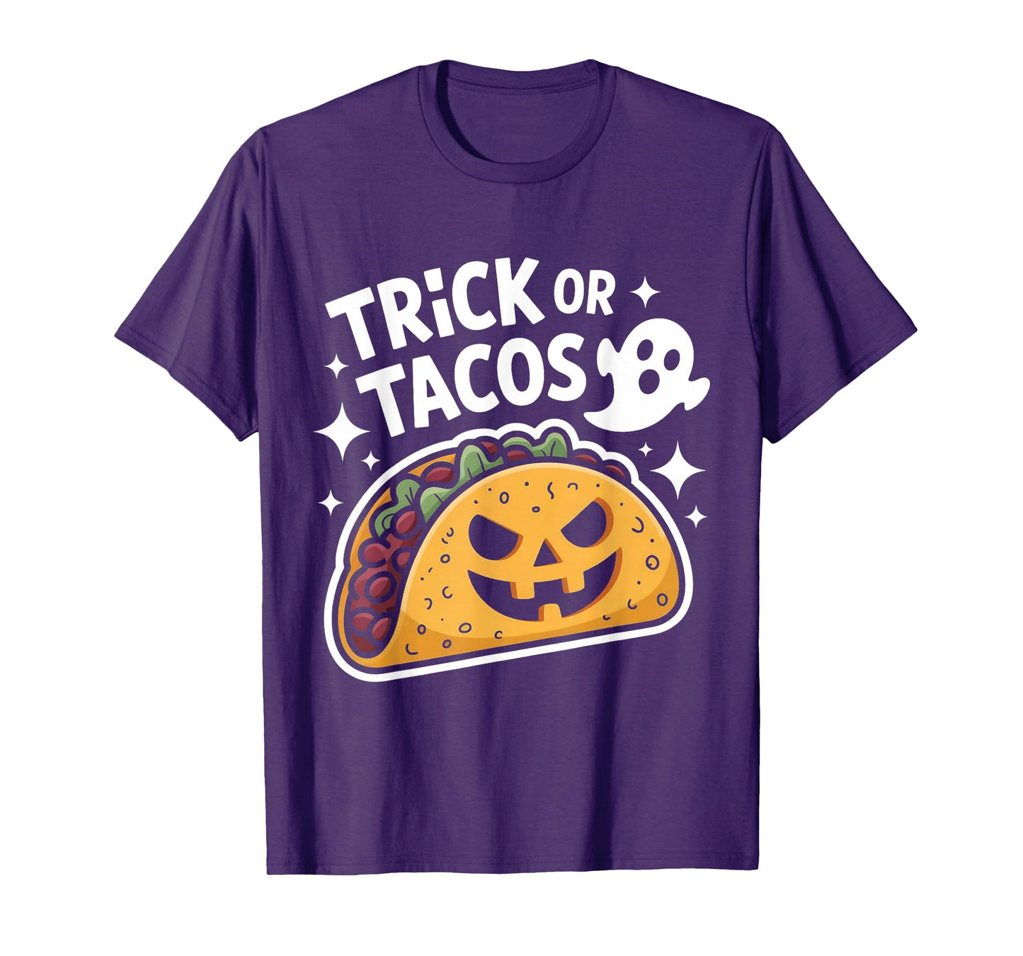 Spooky Taco Jack-O-Lantern Halloween Mexican Food Lover T-Shirt