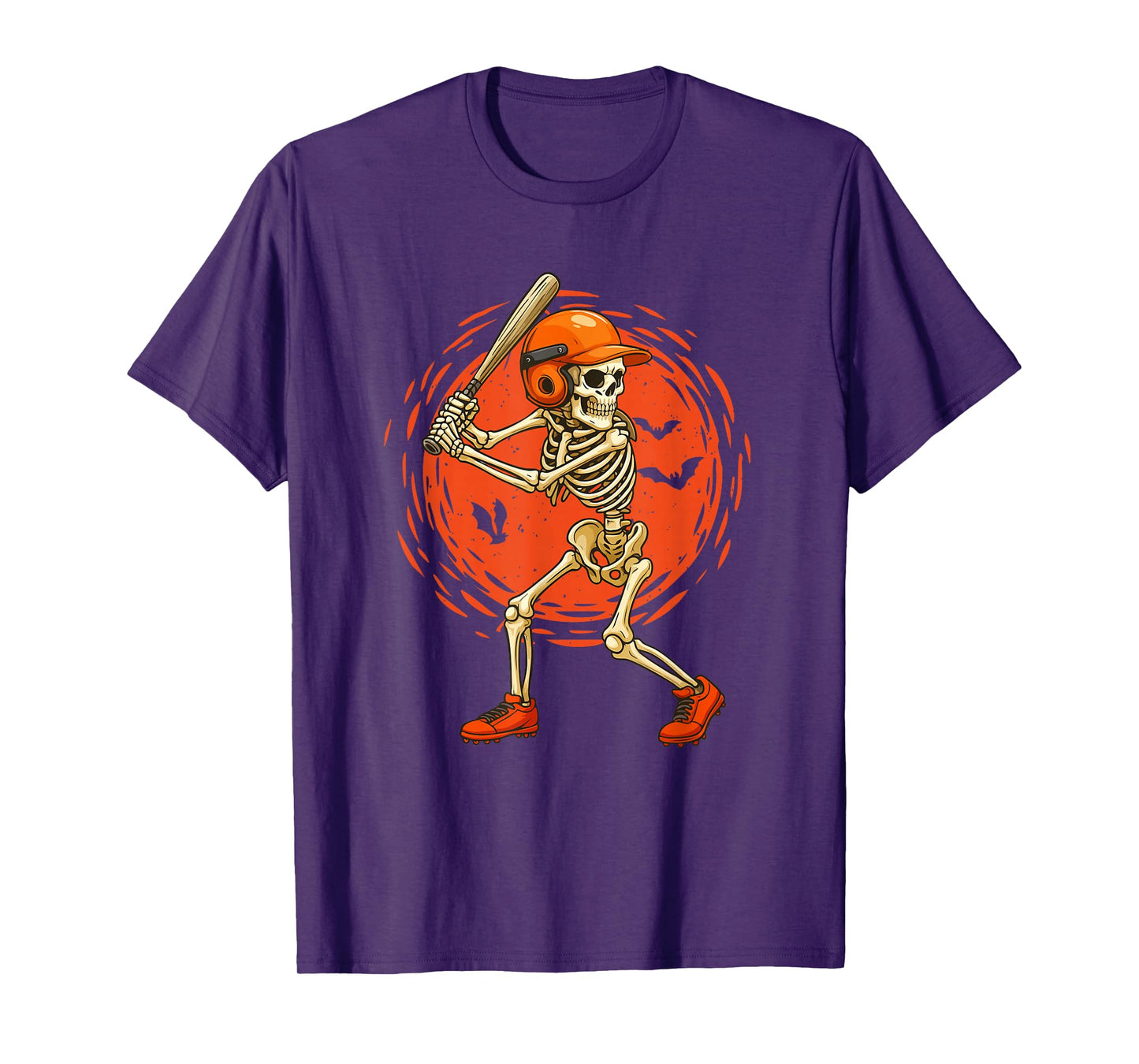 Skeleton Baseball Player - Spooky Halloween Ghost T-Shirt