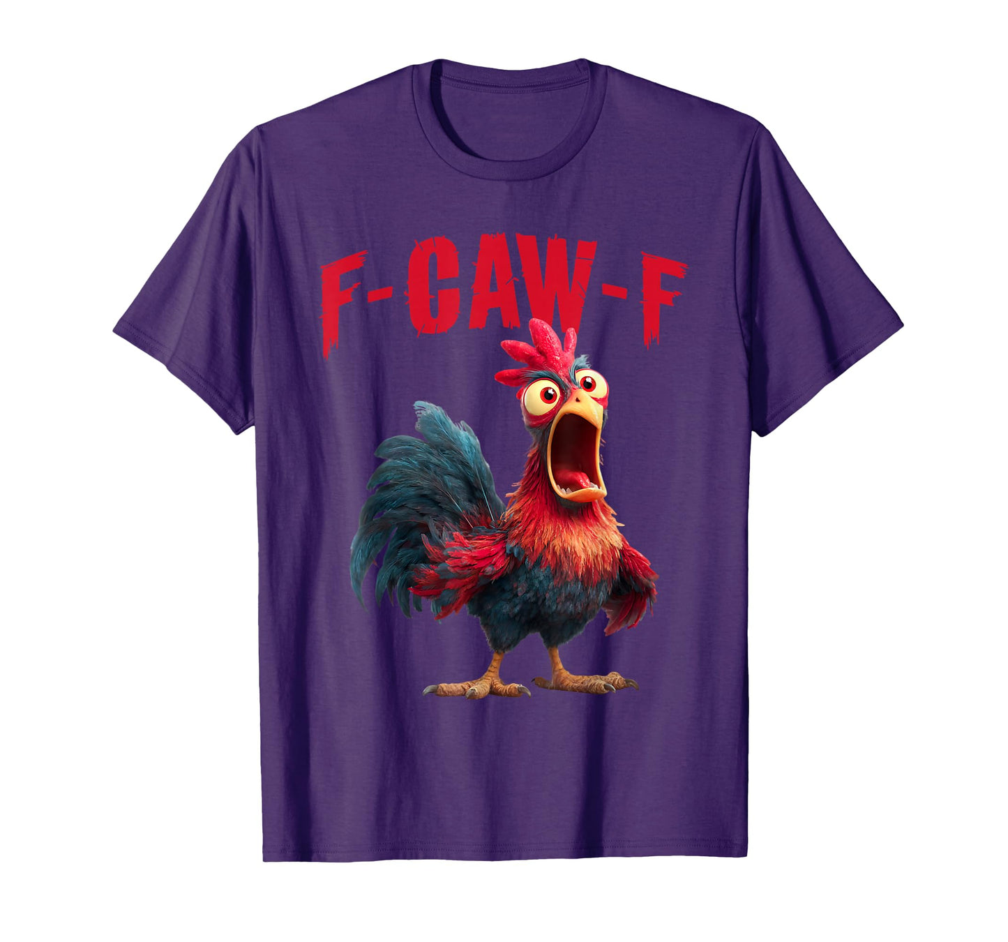 Funny F-Caw-F Chicken FCAWF Rooster Halloween Bird Crow T-Shirt