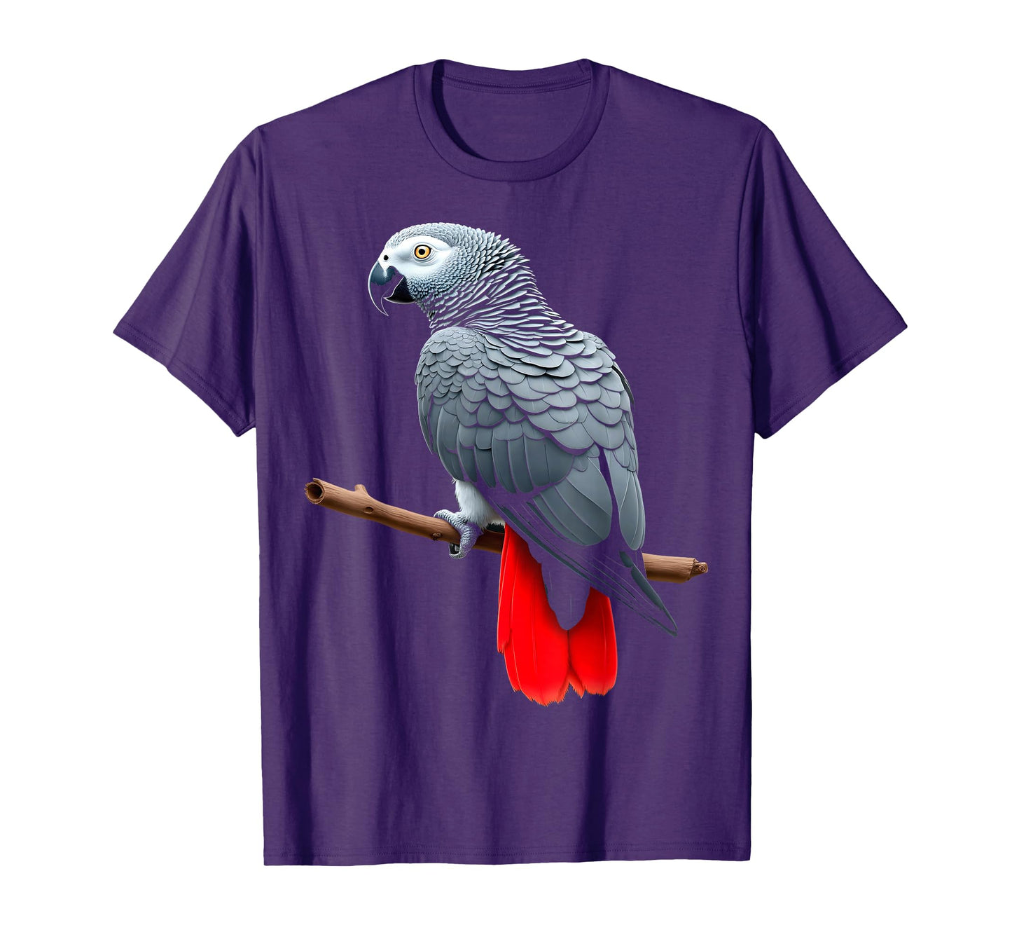 African Grey Parrot Art for Bird Lovers T-Shirt