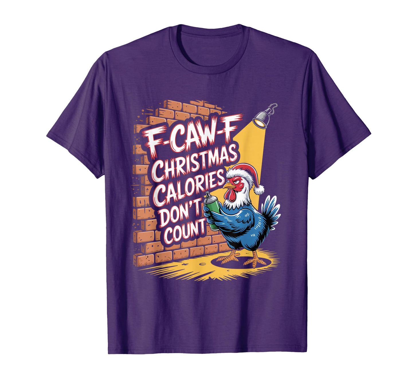 F-Caw-F Crow Christmas Calories Don't Count T-Shirt