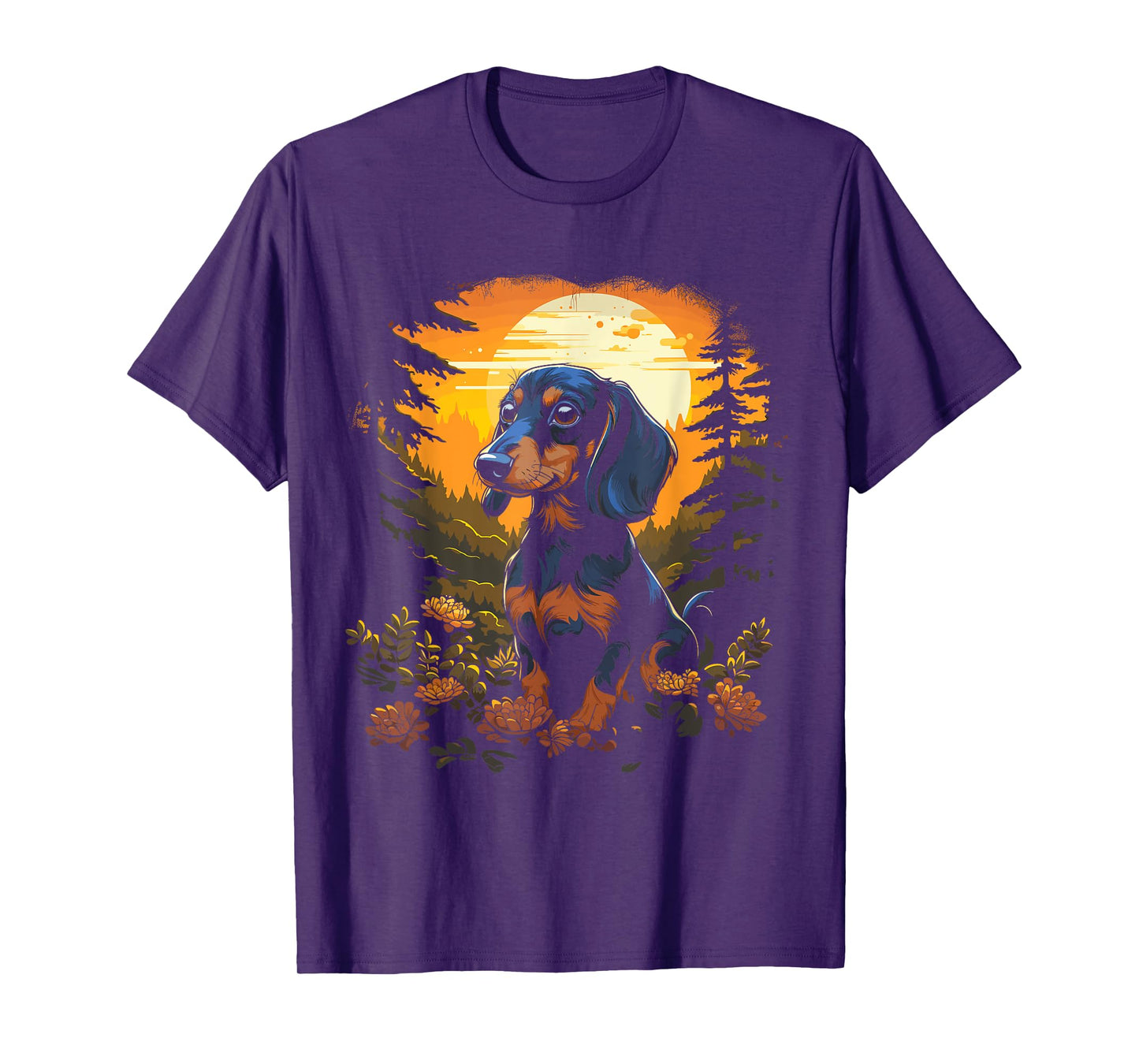 Dachshund in the Forest for Nature Enthusiasts T-Shirt