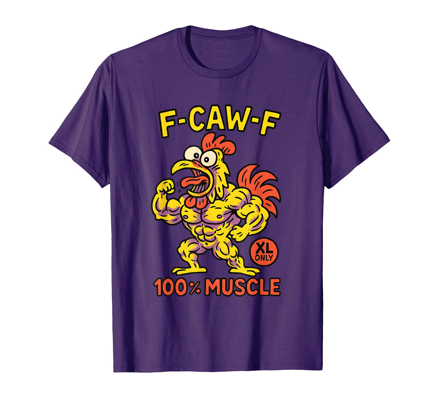 F-CAW-F Funny Rooster Bootleg Adult Humor T-Shirt