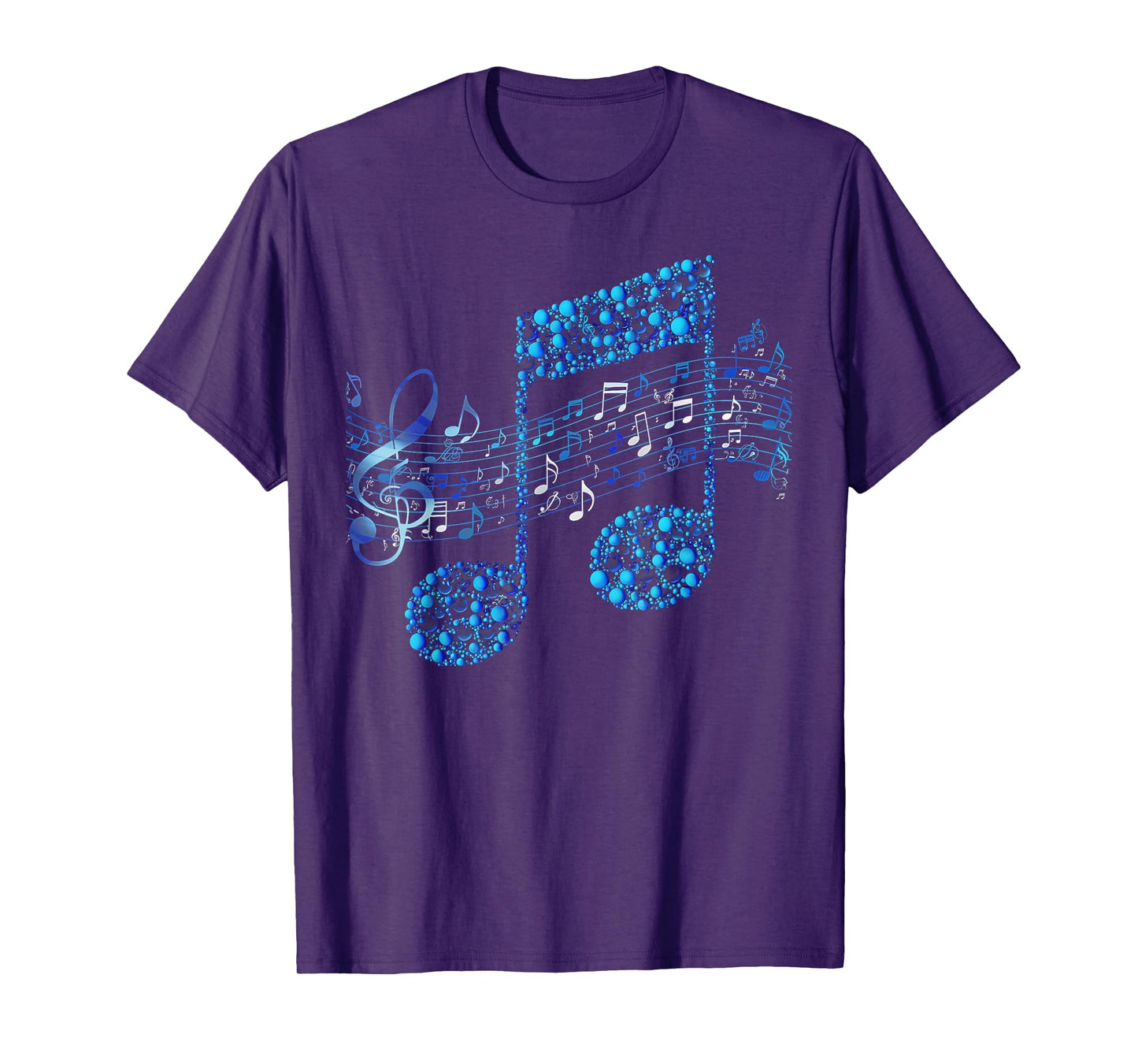 Funny Graphic Tees For Women and Men Music Notes Musician Gift for Men Women Kids Music Lover T-Shirt