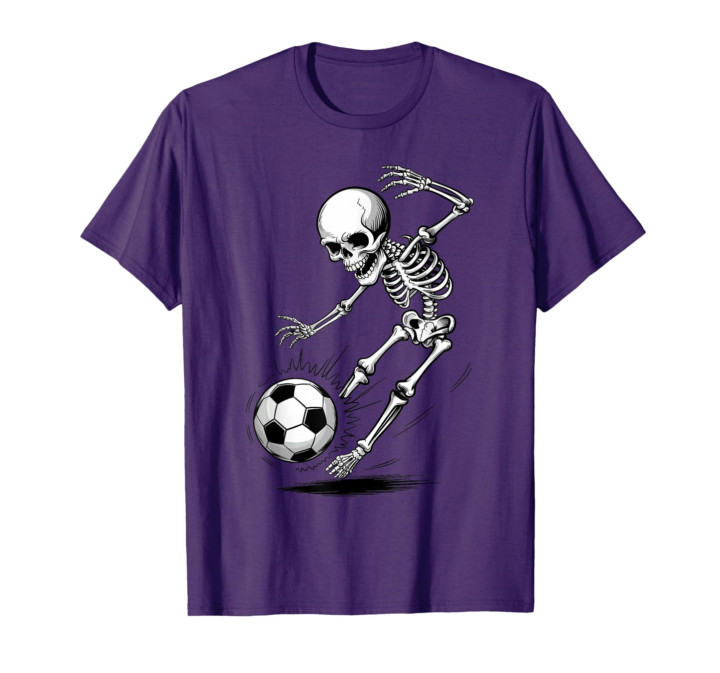 Skeleton Soccer Halloween Costume Funny Boys Toddler Kids T-Shirt