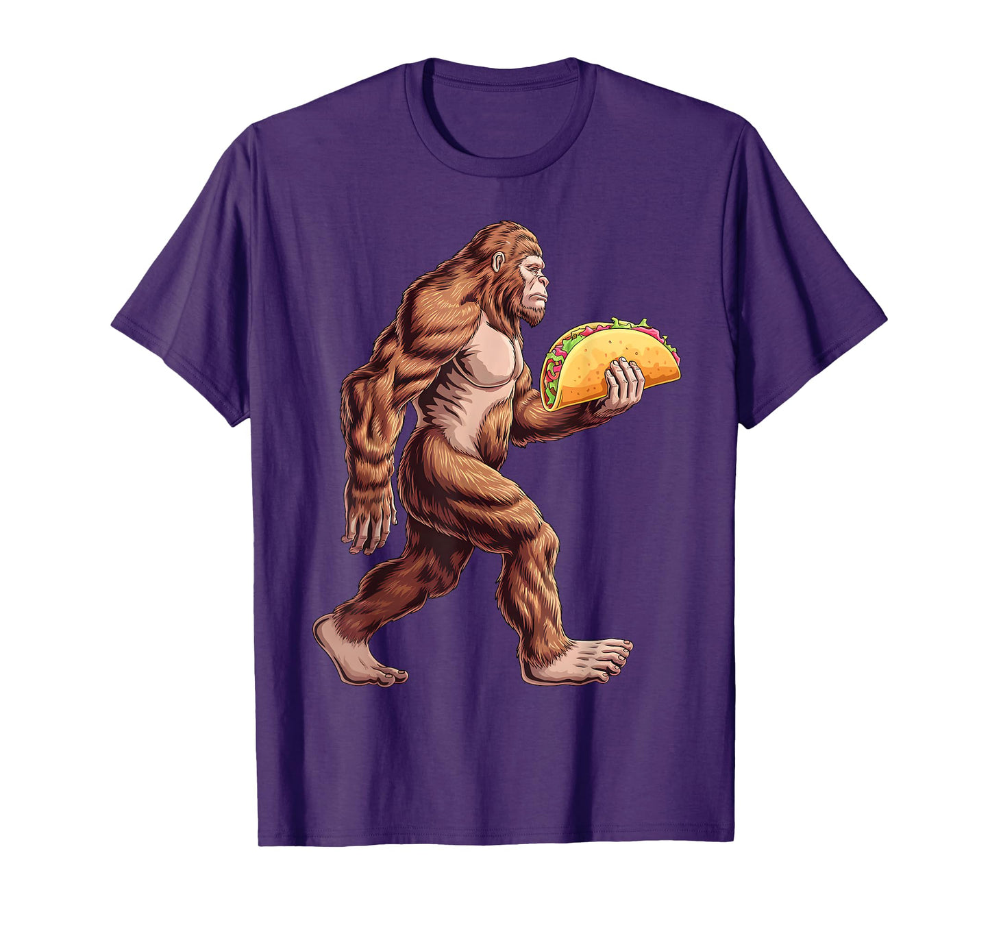 Bigfoot Carrying Taco Funny Cinco de Mayo Boys Men Sasquatch T-Shirt