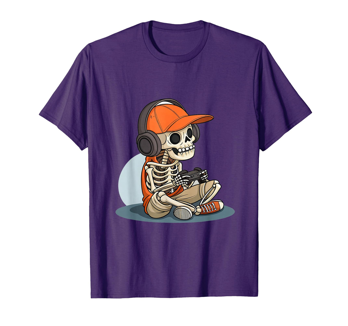 Cool Skeleton Gaming Headset Gamer Halloween T-Shirt