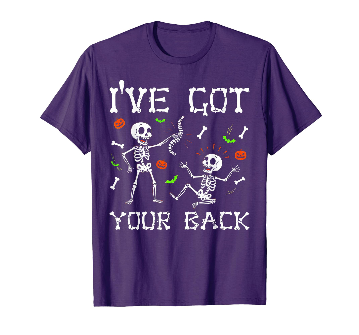Halloween Skeletons Ive Got Your Back Costume Men Women Kids T-Shirt