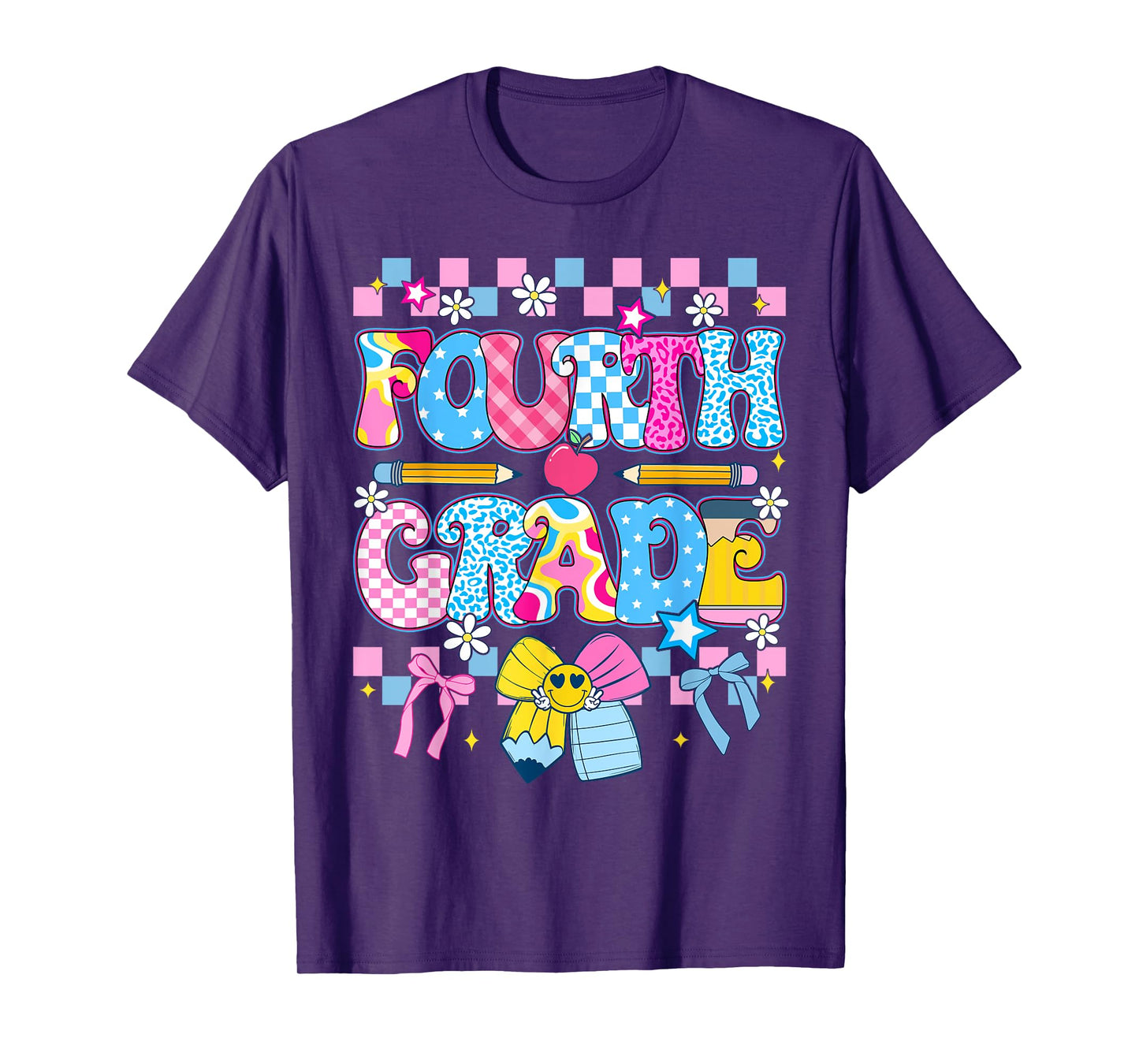 4th Grade For Boys Girls Teacher Fourth Grade Back to School T-Shirt