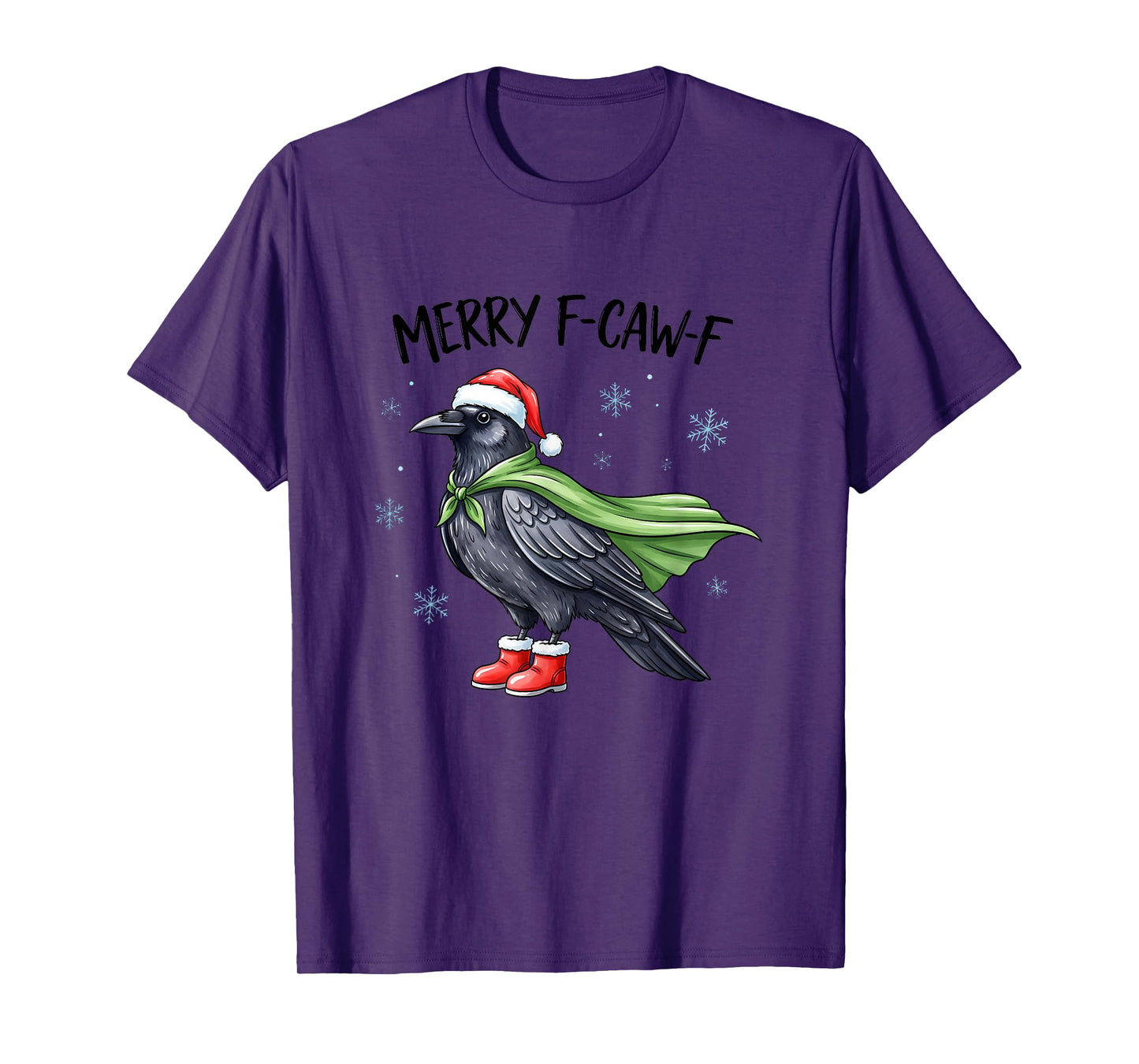 Quote Rooster Merry F-Caw-F Funny Chicken T-Shirt