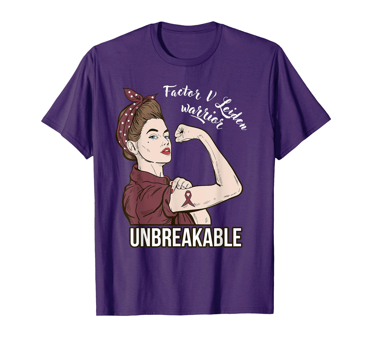 Factor V Leiden Awareness Warrior Unbreakable Her Support T-Shirt