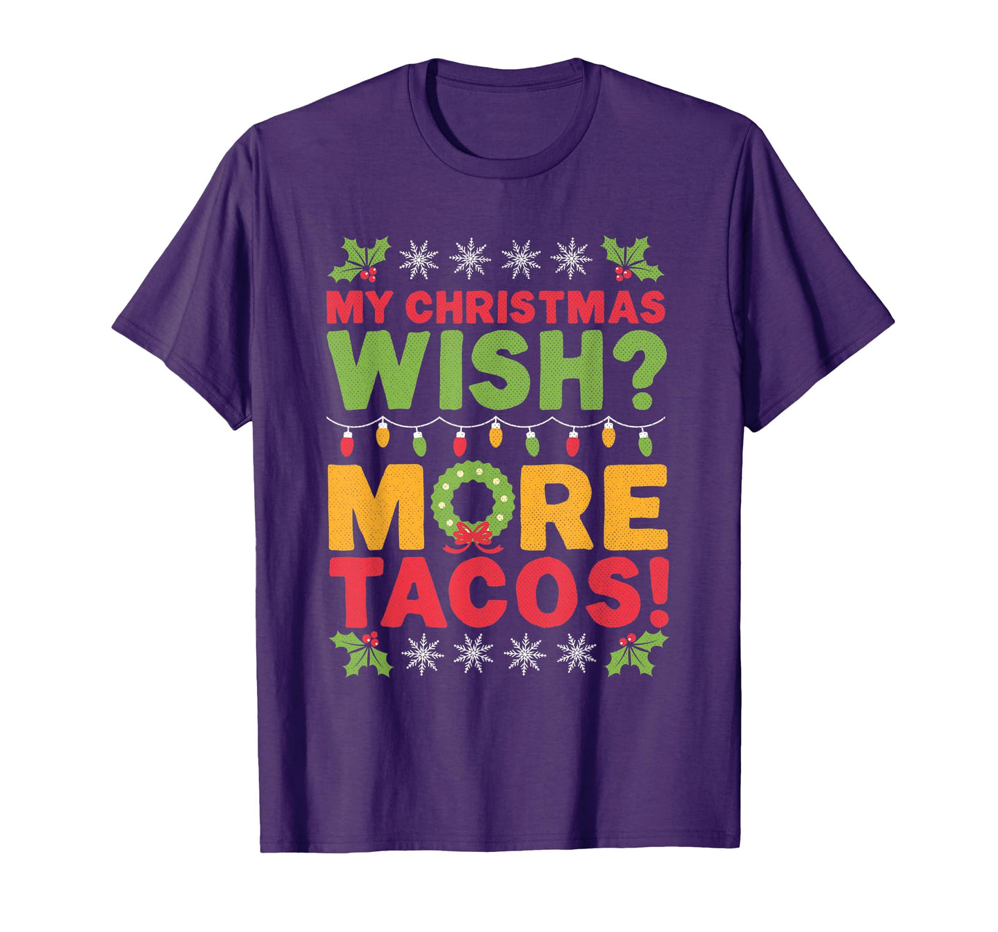 Tacos Ugly Christmas T-Shirt