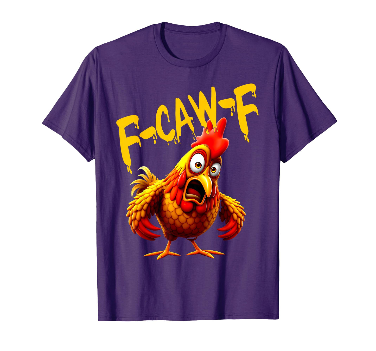 f-caw-f Funny Cow Chicken Vintage T-Shirt