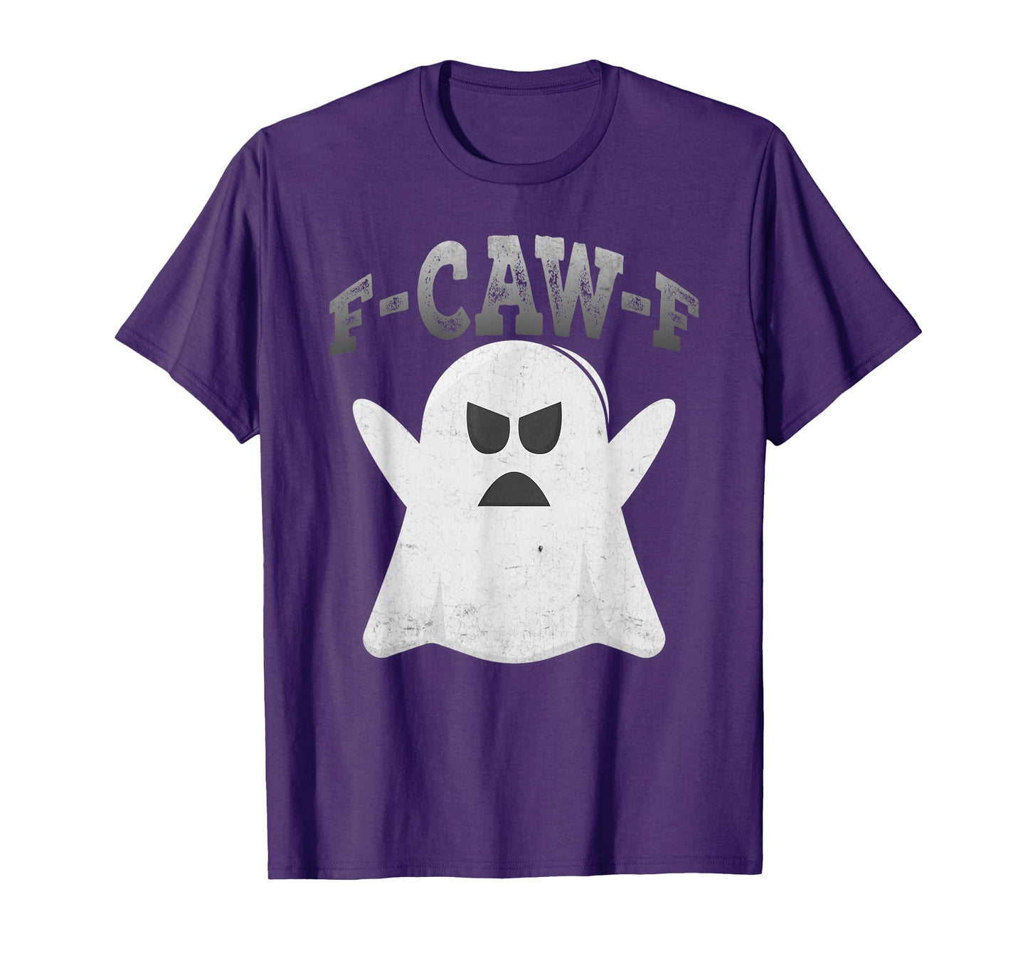 F-CAW-F Boo Ghost Halloween Funny Spooky Humor Graphic T-Shirt