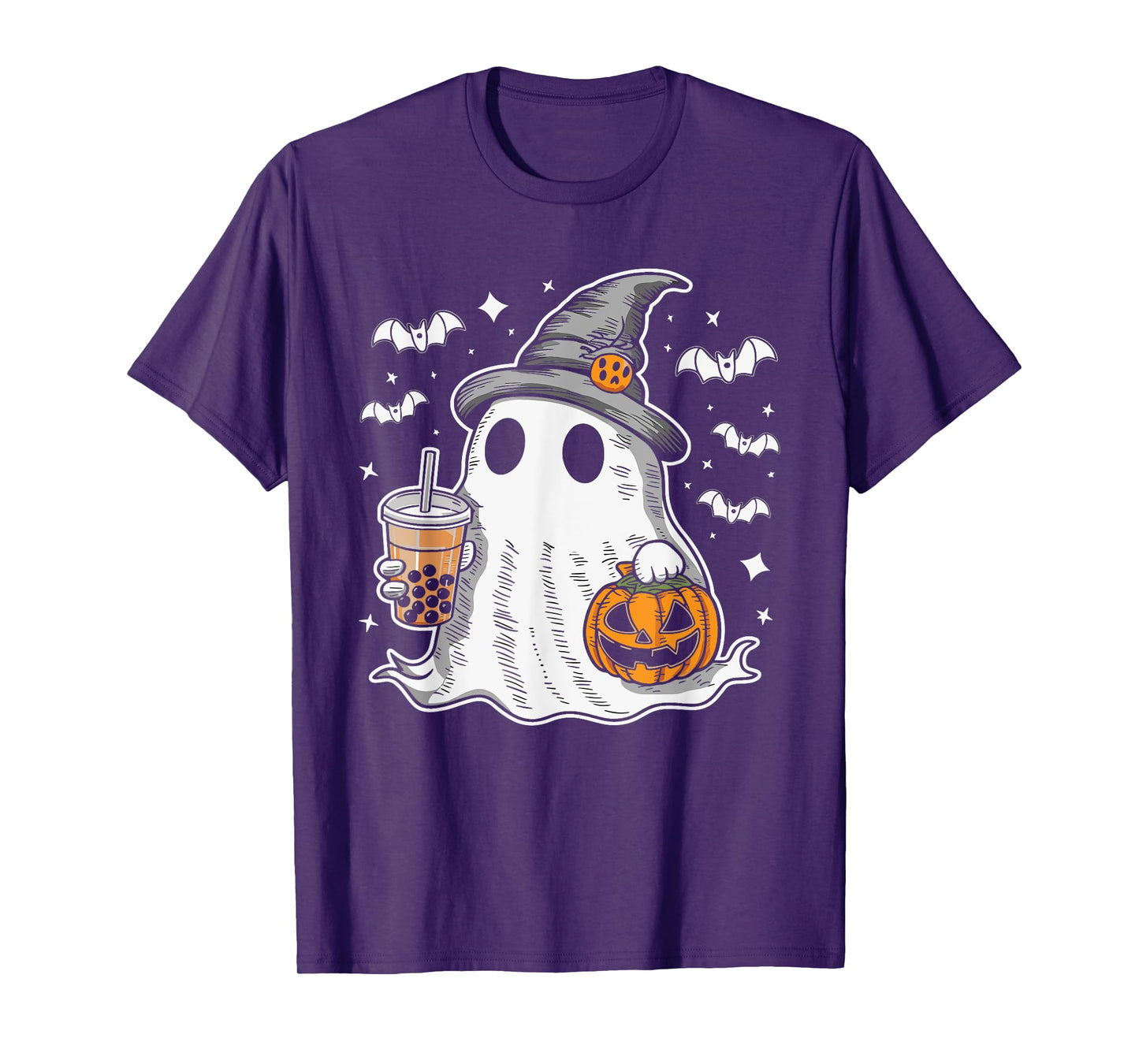 Ghost Milktea Ghost Drinking Bubble Tea T-Shirt