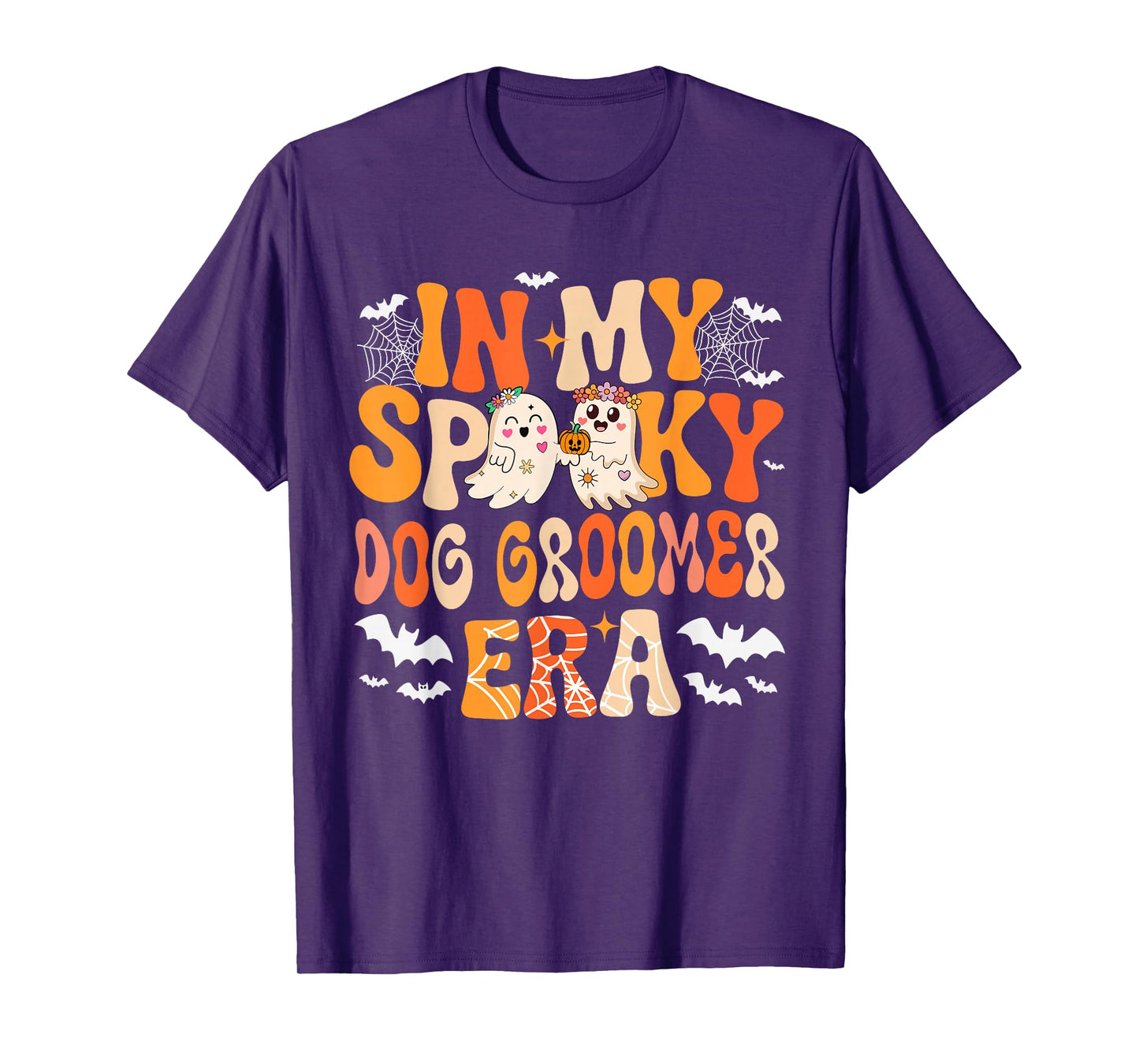 in My Spooky Funny Dog Groomer Era Halloween Boo Proud Job T-Shirt