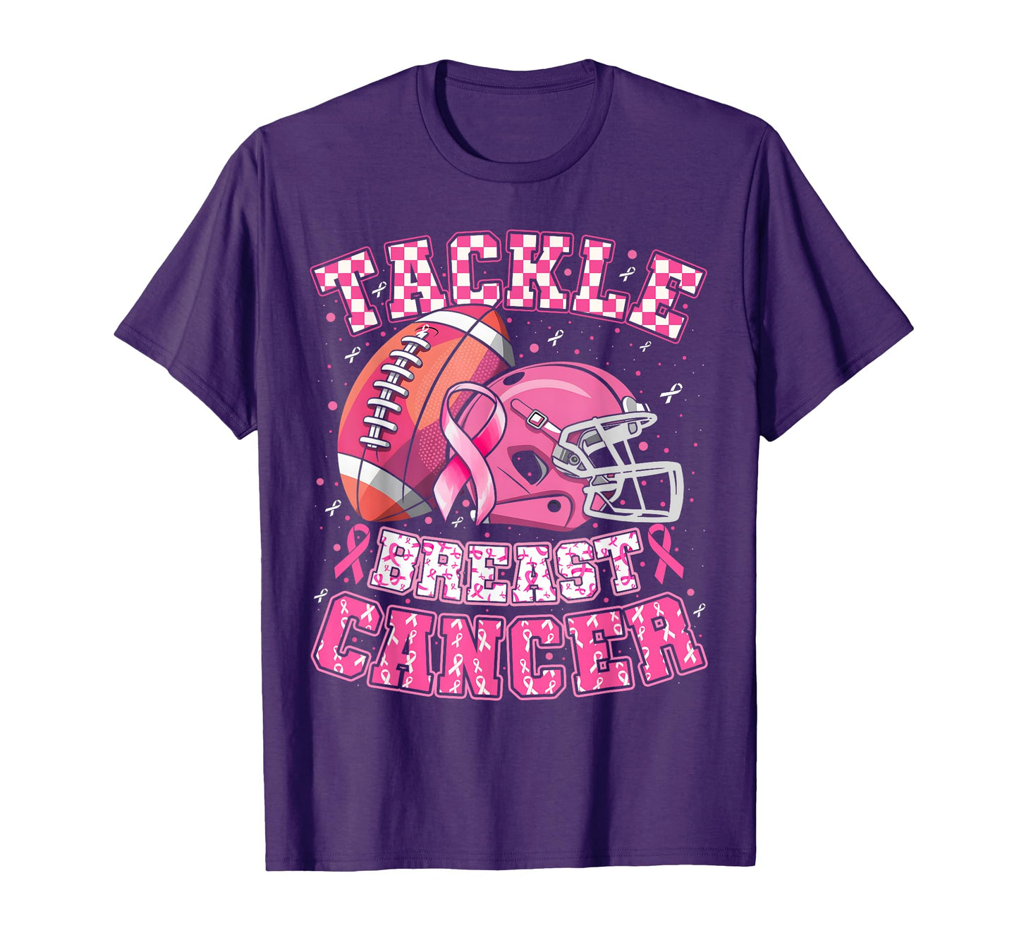 Tackle Breast Cancer Awareness American Football Men Women T-Shirt