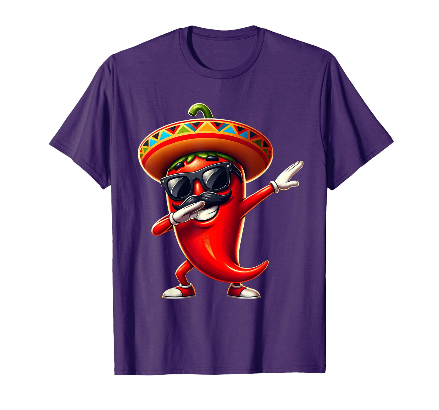 Dabbing Chili Cinco de Mayo Mexican Food For Men Women Kids T-Shirt