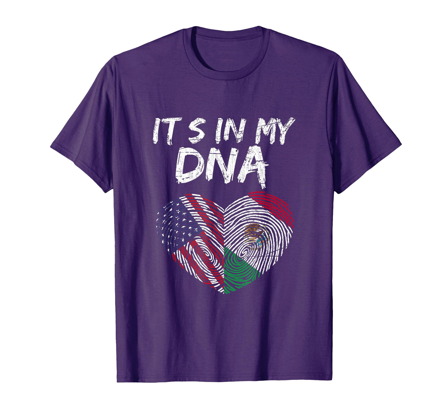 DNA USA Flag American Mexican Flag Mexico T-Shirt