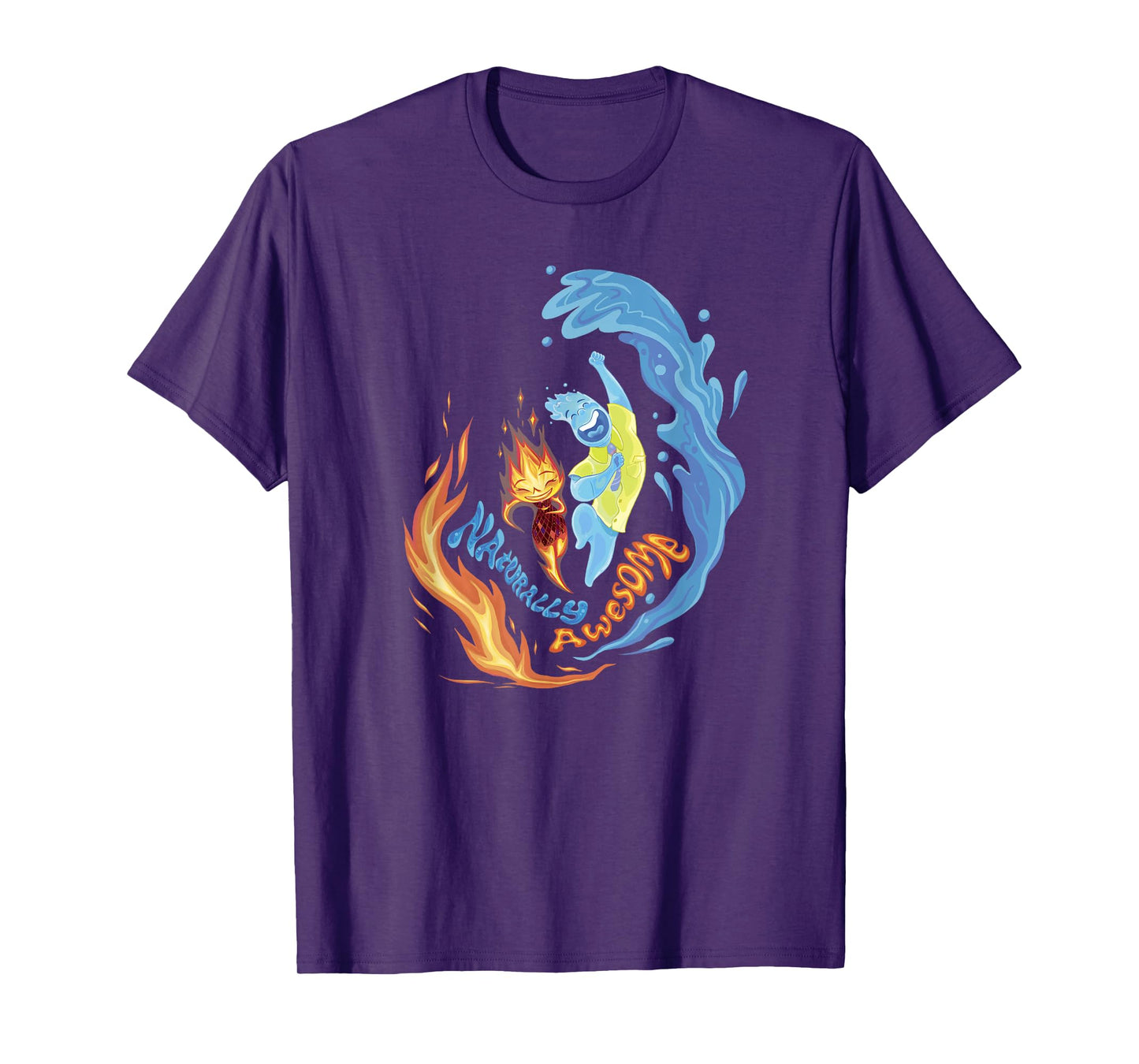 Disney Pixar Elemental Naturally Awesome Ember & Wade Shot T-Shirt