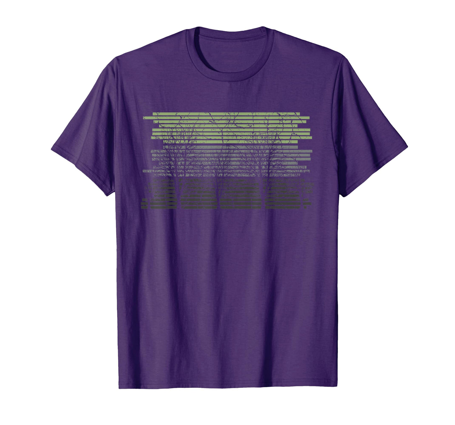 Retro Wildlife Nature Trees Outdoor Forest T-Shirt