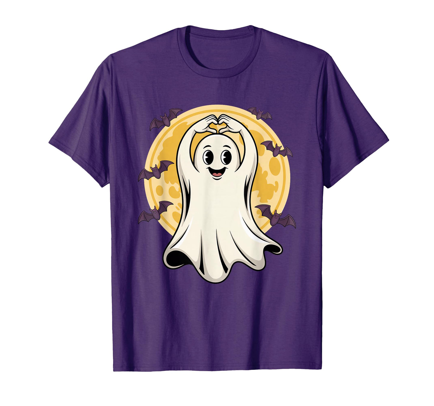 Halloween Shirts Cool Teen Boys Kids Men Halloween Boo Heart T-Shirt