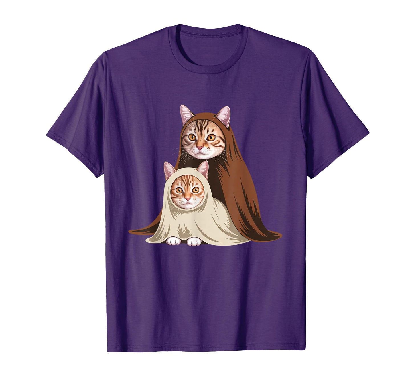 Vintage Ghost Cat Meme Halloween Haunted Pumpkin Design T-Shirt