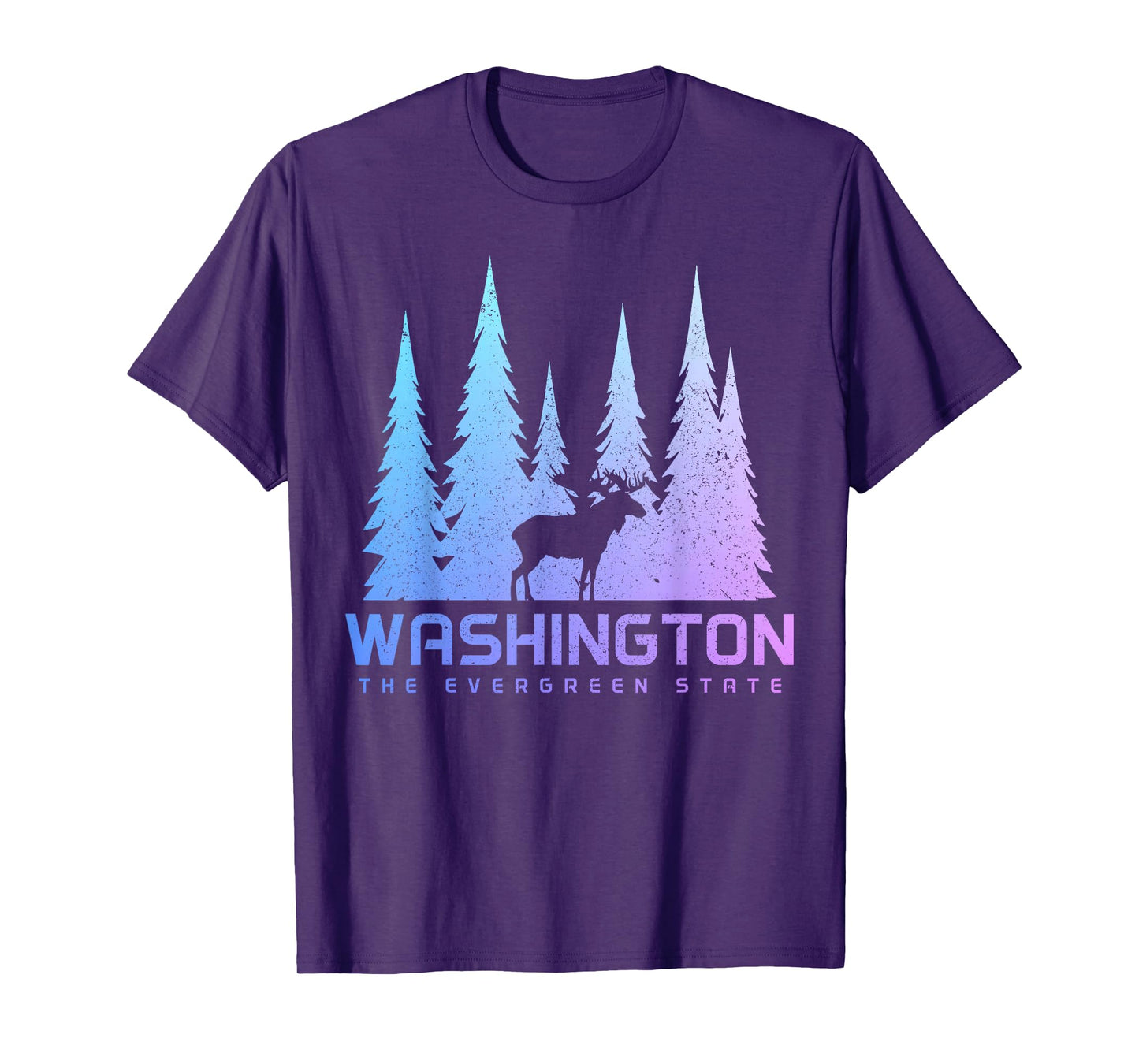 Washington The Evergreen State Moose Nature Lover T-Shirt