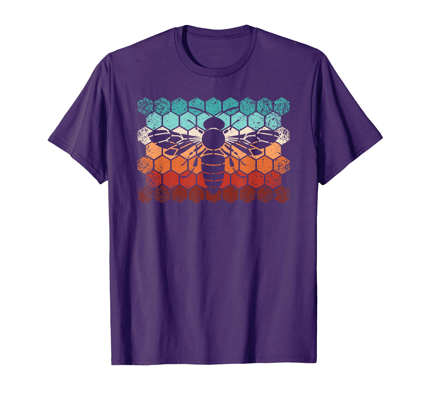 Beekeeping Honey Honeycomb Beekeeper Retro Bee Men T-Shirt