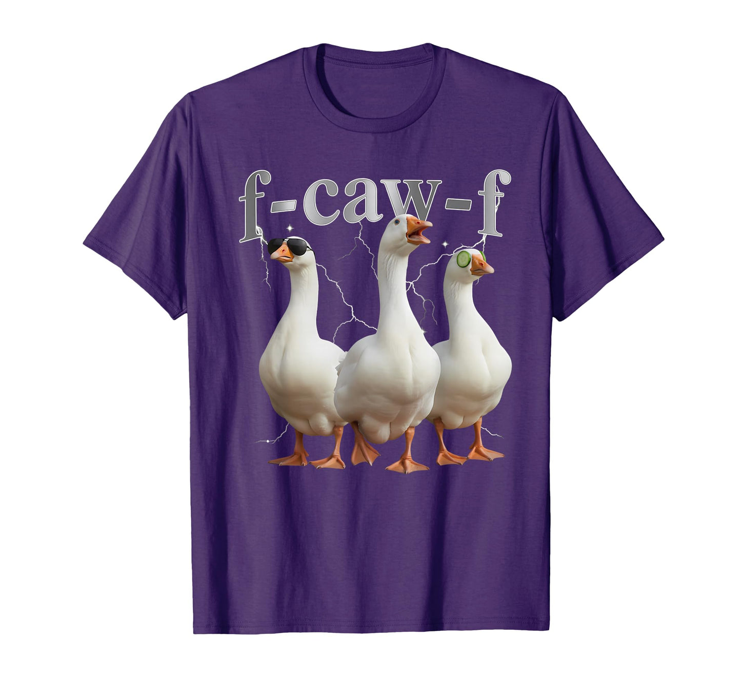 F-caw-F Goose Silly Bootleg Funny Meme Graphic Geese fcawf T-Shirt