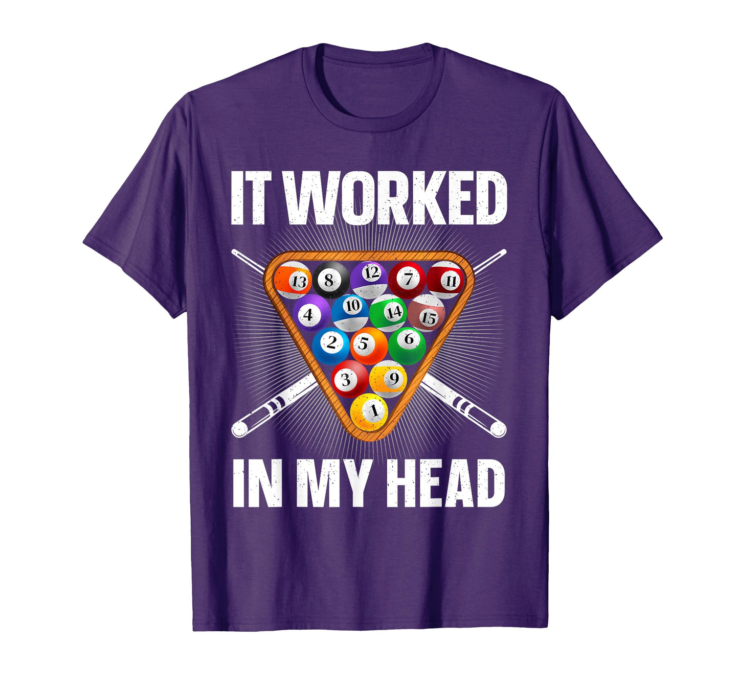 Funny Pool Design For Men Women Billiards Lover Pool Player T-Shirt