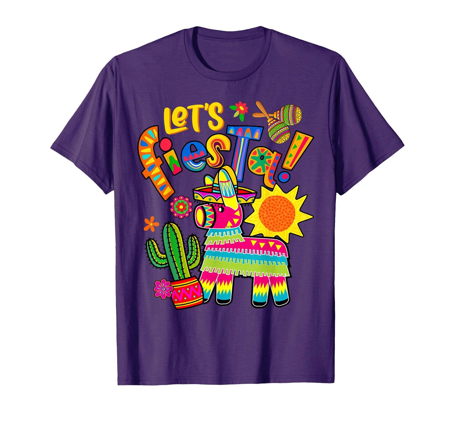 Let's Fiesta Cinco De Mayo Camisa Mexicana Hombre Mexico T-Shirt
