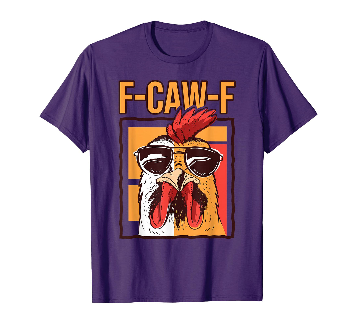 Funny Crow Graphic Design F-Caw-F Rooster Meme T-Shirt