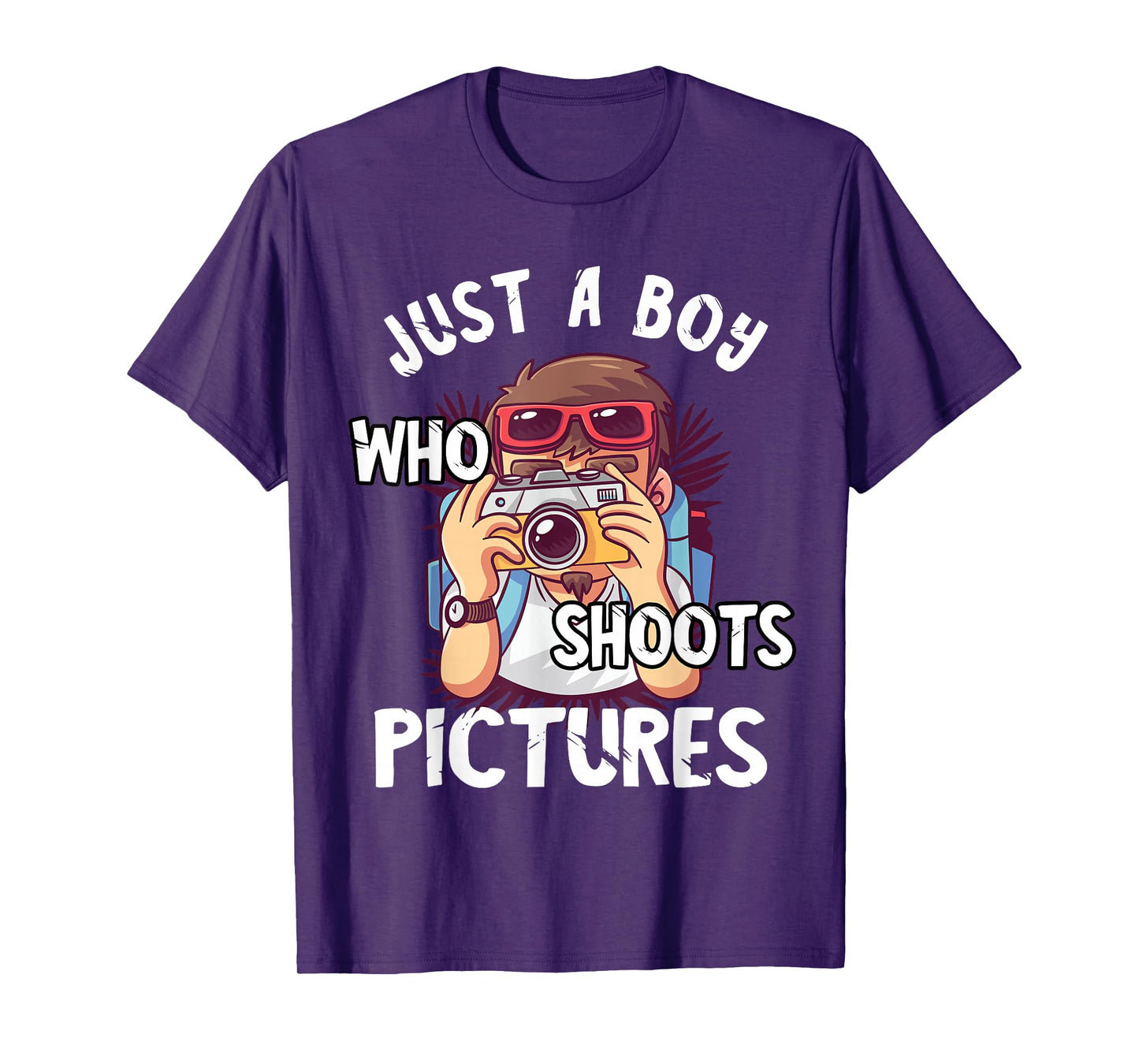 Just A Boy Who Shoots Pictures Photograph Camera Photography T-Shirt