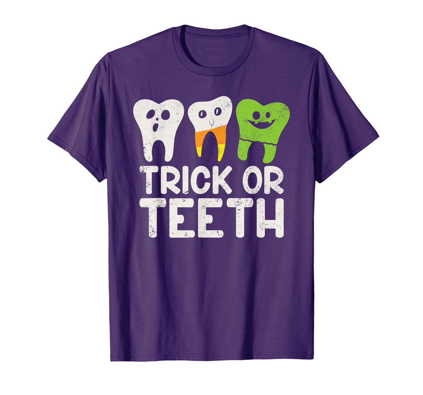 Trick or Teeth Dental Crew Dentist Funny Teeth Halloween T-Shirt