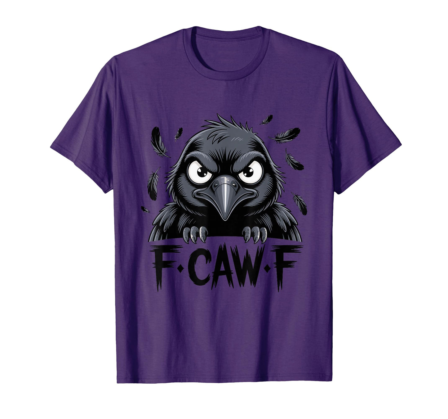 F-Caw-F Raven Moon Gothic Halloween, Black Crow Bird Lover T-Shirt