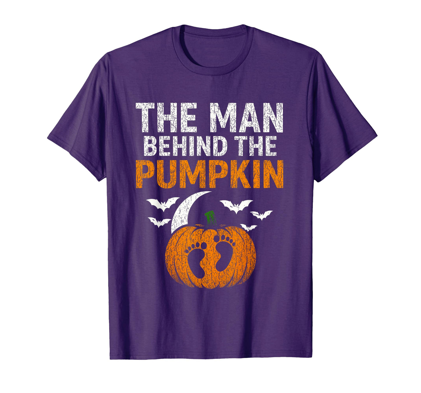 Pregnancy Announcement Dad Pumpkin Halloween Costume Funny T-Shirt