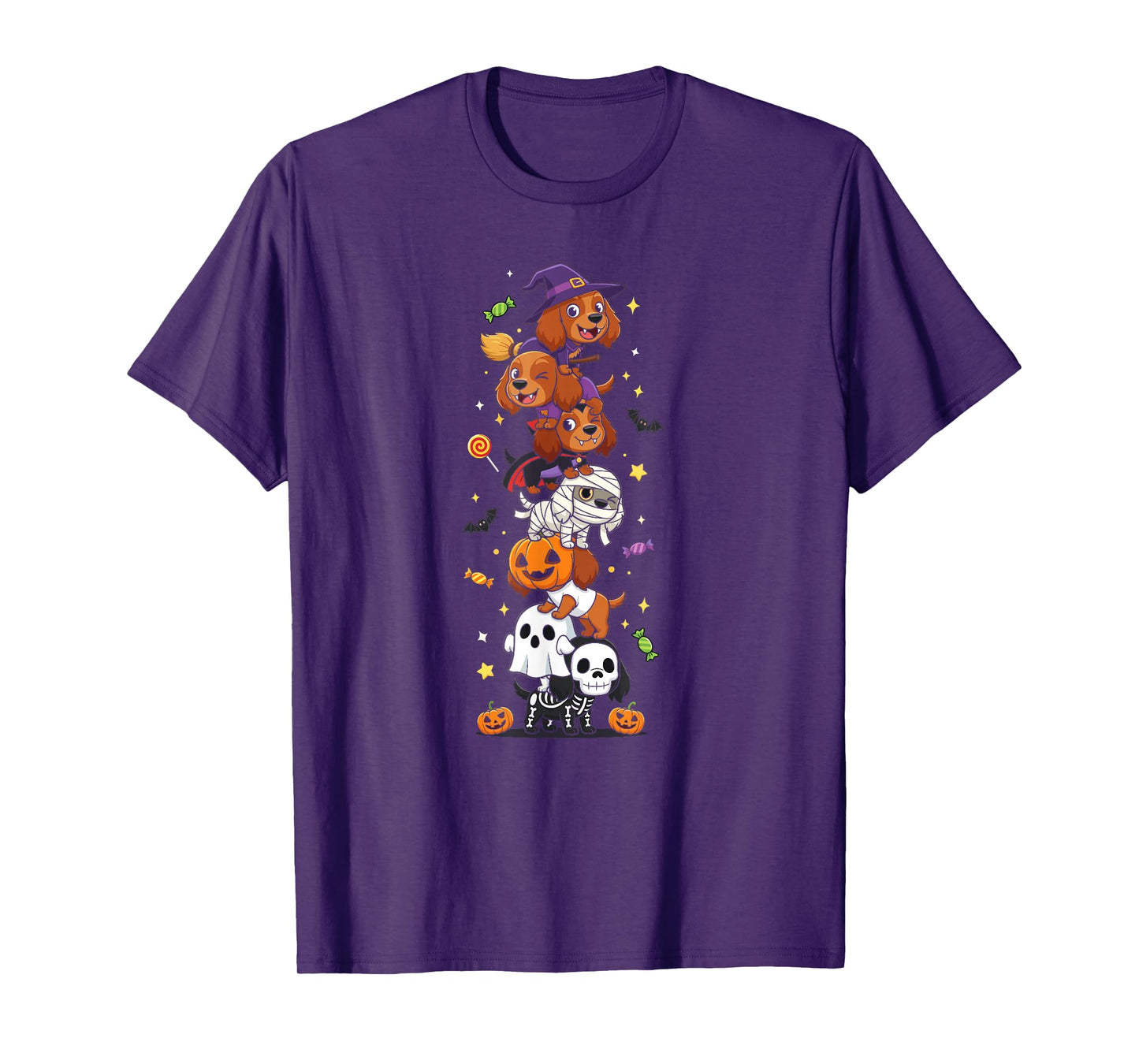 Irish Setter Witch Vampire Ghost Halloween Kids Mens Womens T-Shirt