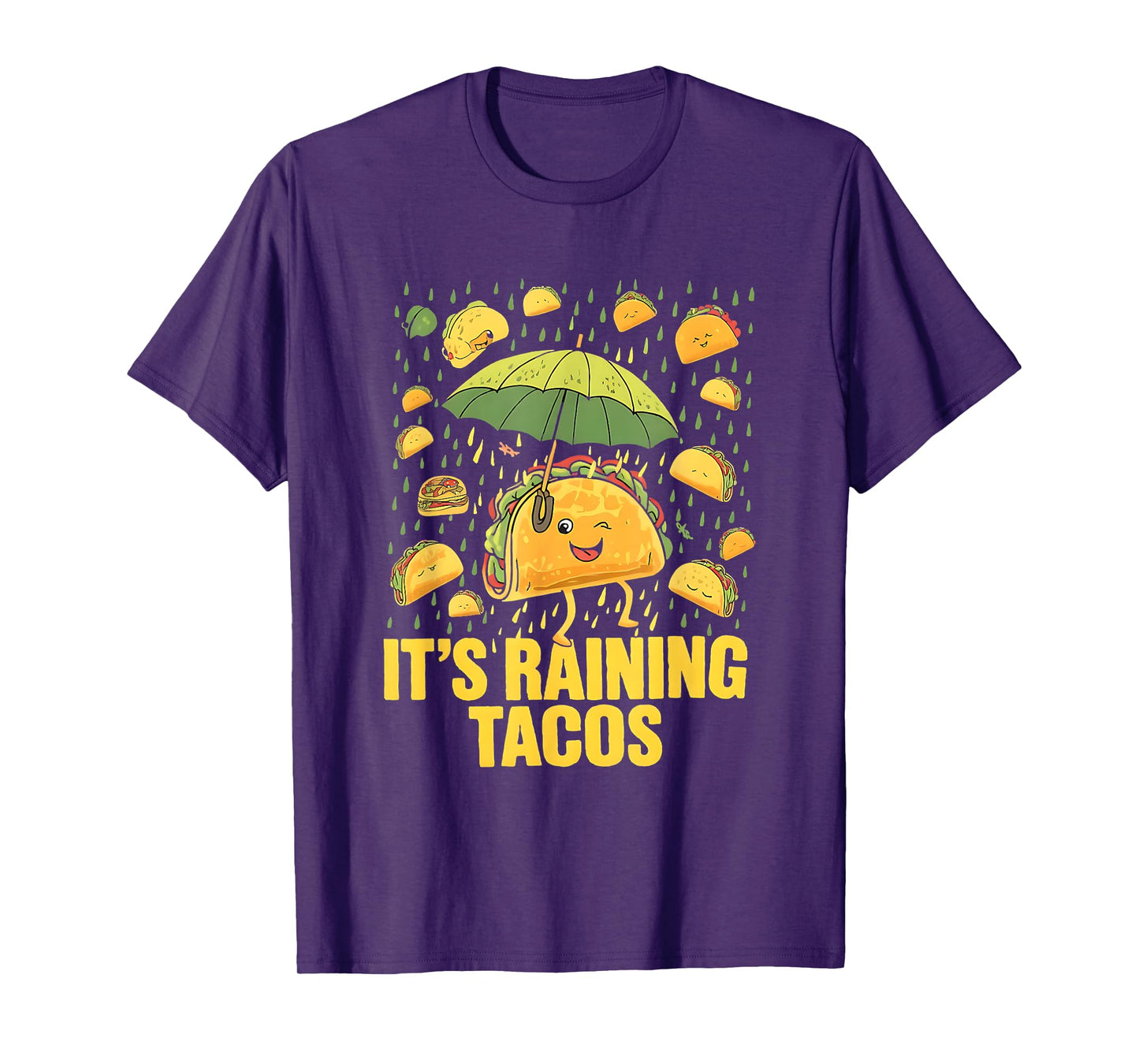 It's Raining Tacos Funny Taco Lovers Kids Girls Boys Present T-Shirt