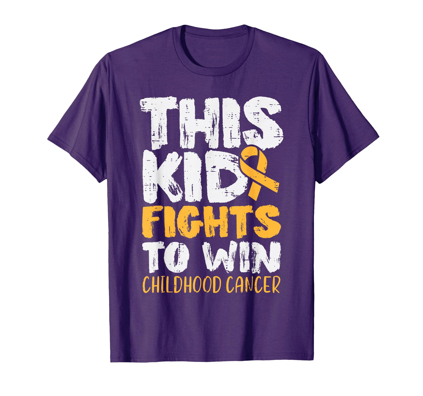 This Kid Fights To Win Childhood Cancer Awareness Boys Girls T-Shirt