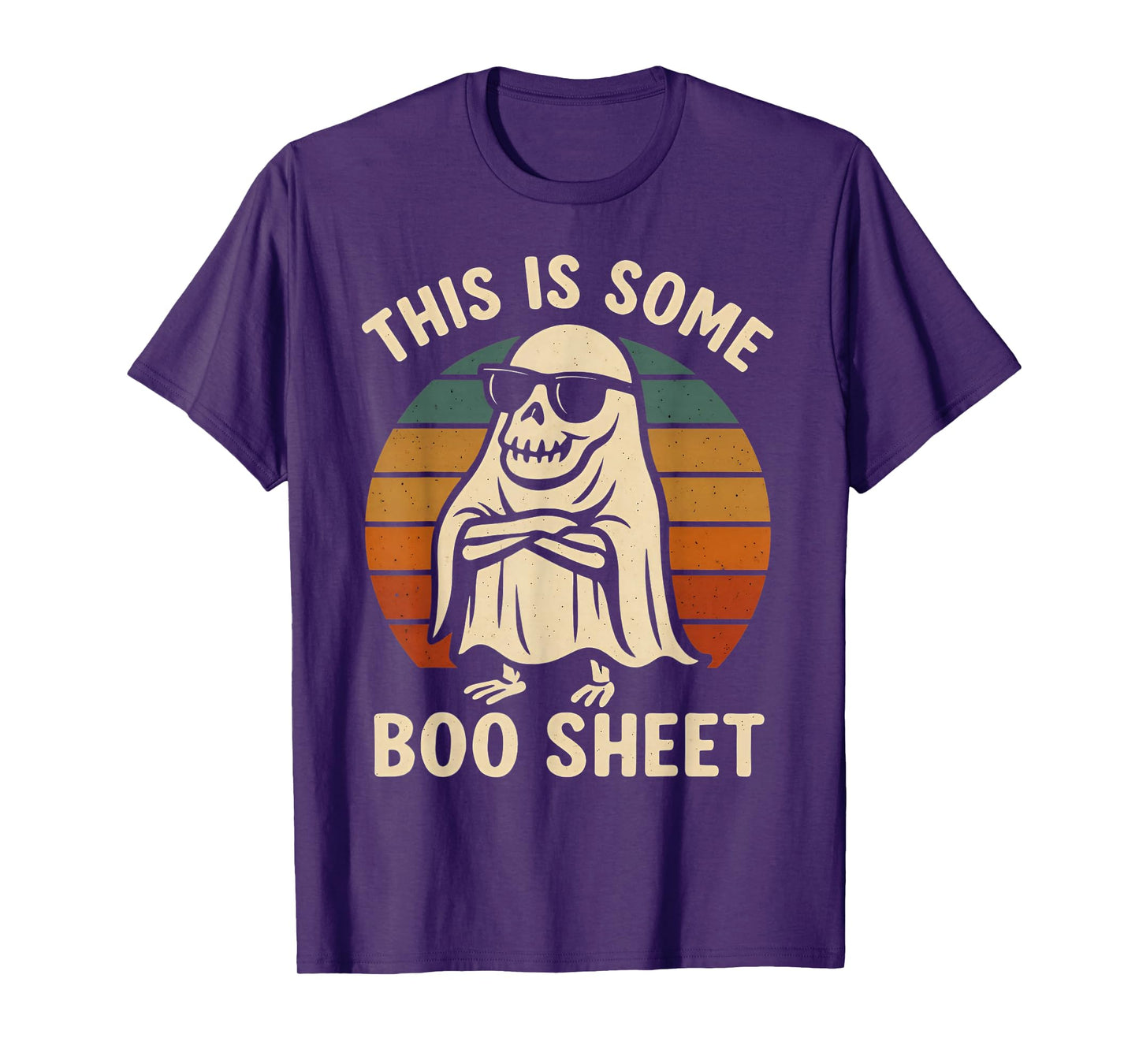 This is Boo Sheet Ghost Spooky Skeleton Halloween Costume T-Shirt